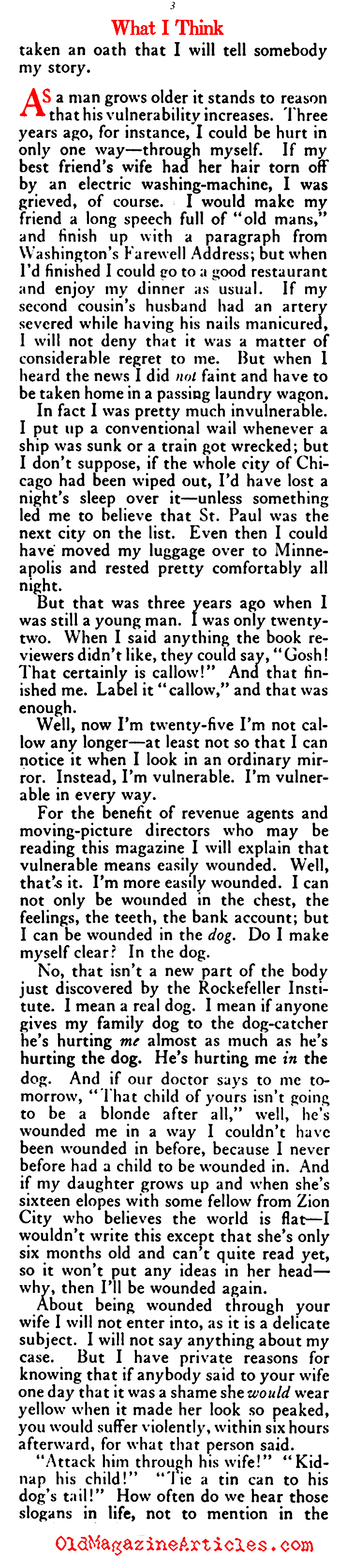 F. Scott Fitzgerald at Twenty-Five (The American Magazine, 1922)